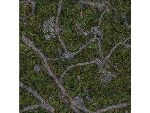 Kraken Wargames Ancient Green 4x4 Gamingmat: Spielmatte, 1x 4x4 Gaming Mat (122x122cm), für alle Altersgruppen, innen, unisex, automatisches Betriebssystem, Kunststoff, Grün, Fantasie, TOYS_AND_GAMES von Kraken Wargames