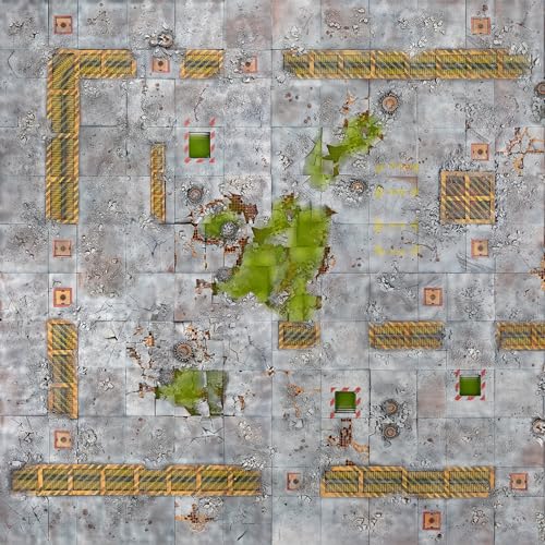 Kraken Wargames Zubehör Gaming Mat-Industrial Grounds 4x4 von Kraken Wargames