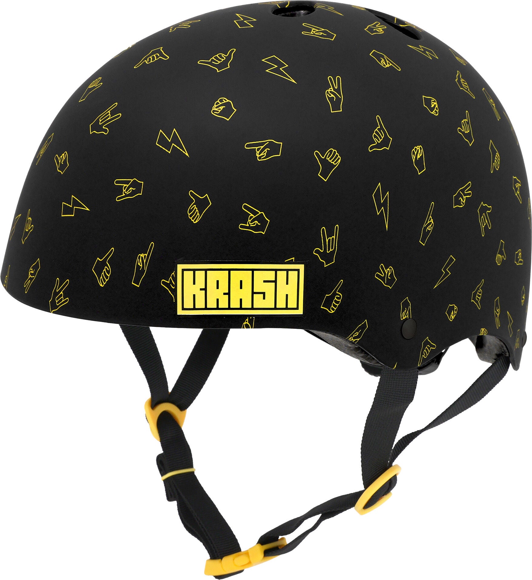 Krash Mips ABS FS Helm, Black Hands, S Krash Mips ABS FS Helm, Black Hands, S von Krash