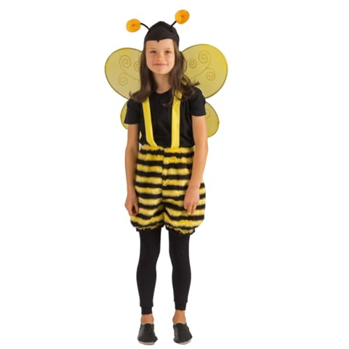 Bienen Kostüm Honigbiene Summi für Kinder Gr. 104/110 schwarz gelb Tierkostüm Fasching Karneval von Krause & Sohn