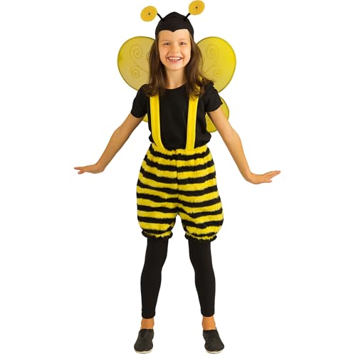 Bienen Kostüm Honigbiene Summi für Kinder Gr. 104/110 schwarz gelb Tierkostüm Fasching Karneval von Krause & Sohn