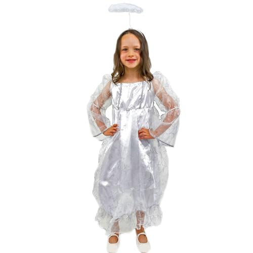 Engel Kostüm Sabi Kleid weiß für Kinder Gr. 140 Weihnachten Krippenspiel von Krause & Sohn