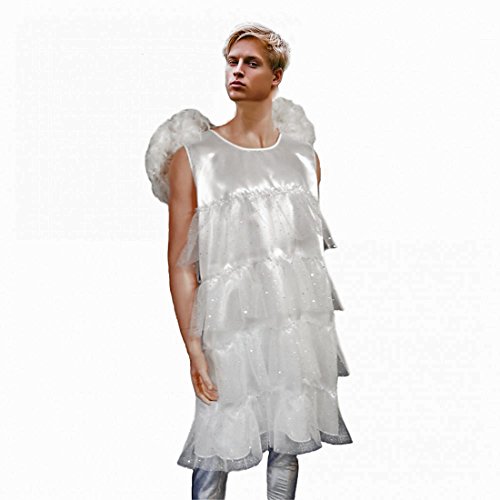 Herren Kostüm Engel Gr. XL Männerballett Kleid weiß Fasching Karneval Herren Kostüm Engel Gr. XL Männerballett Kleid weiß Fasching Karneval von Krause & Sohn
