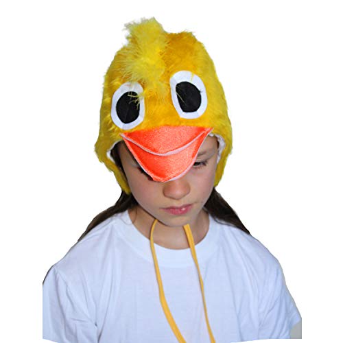 Kinder Mütze Ente Schnatterinchen Einheitsgröße gelb Tier Kopfbedeckung Karneval von Krause & Sohn