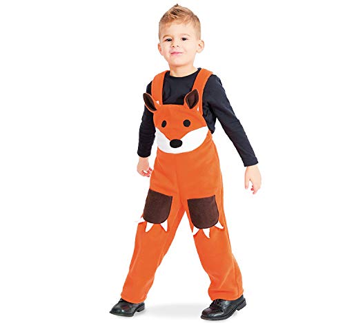 Krause & Sohn Fuchs Kostüm Freddy Latzhose Spielhose für Kinder Gr. 98-116 orange Tier Fasching Karneval Geburtstag (104) von Krause & Sohn