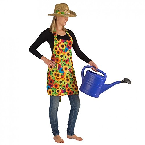 Krause & Sohn Gärtner Kostüm Blumenschürze Gärtnerschürze für Damen Onesize 98 cm Fasching Mottoparty von Krause & Sohn