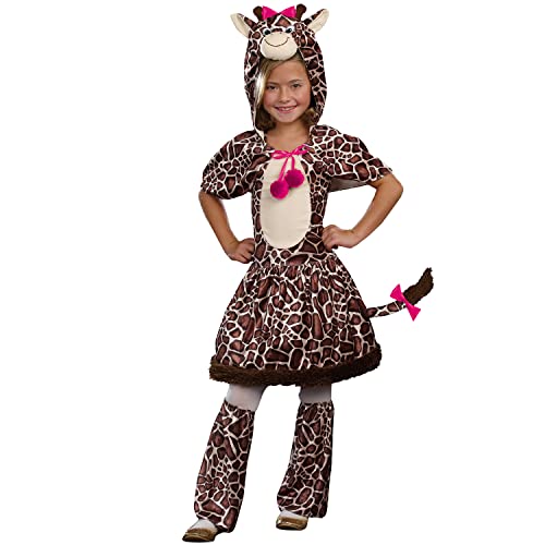 Krause & Sohn Giraffen Kostüm Sarabi Kleid für Kinder 6-12 Jahre Tier braun Fasching Karneval Tierkostüm (10-12 Jahre) von Krause & Sohn