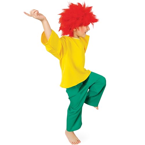 Krause & Sohn Kobold Kostüm Kleiner Frecher Kobold mit Perücke für Kinder Gr. 104-128 Fasching Karneval (128) von Krause & Sohn