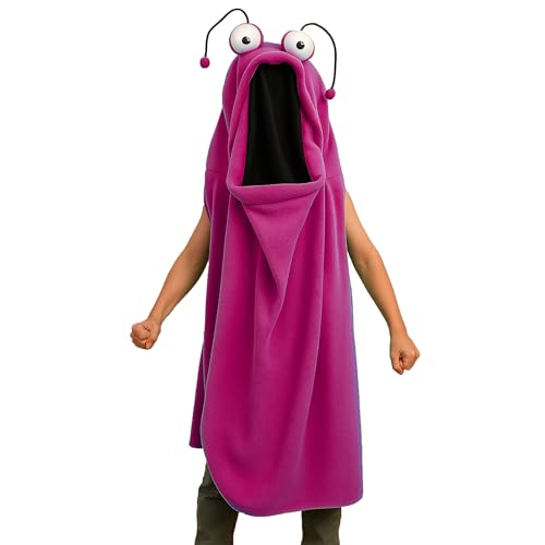Krause & Sohn Monster Kostüm Geist mit beweglichem XXL-Mund für Kinder Halloween Fasching Karneval Gruppenkostüm (Pink) von Krause & Sohn