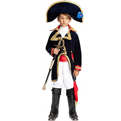 Krause & Sohn Napoleon Kostüm Bonaparte Deluxe inkl. Schwert für Kinder Gr. 134-140 Uniform historisch Fasching Karneval (140) von Krause & Sohn