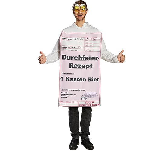 Krause & Sohn Rezept Kostüm Spaß-Outfit Durchfeier Rezept für Herren Tunika Fasching Karneval Bierkostüm Krause & Sohn Rezept Kostüm Spaß-Outfit Durchfeier Rezept für Herren Tunika Fasching Karneval Bierkostüm von Krause & Sohn