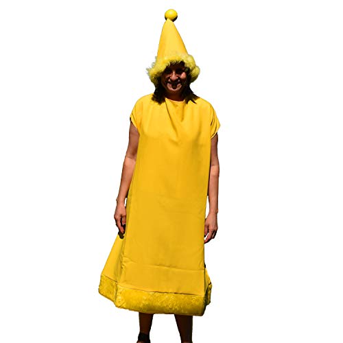 Krause & Sohn Brettspiel Kostüm nicht ärgern Spielfigur Gelb für Erwachsene Unisex-Kostüm Fasching Karneval (gelb) von Krause & Sohn