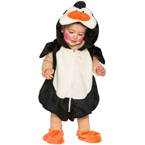 Pinguin Kostüm Kleiner Pingu Frosti für Kinder Gr. 86/92 Tier schwarz weiß Tierkostüm Fasching Karneval von Krause & Sohn