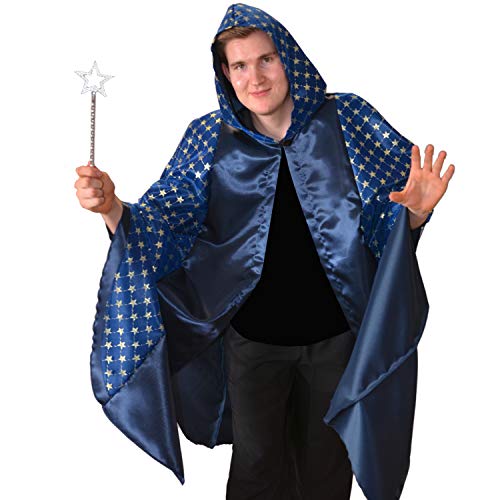 Umhang Zauberer blau mit Sternen Einhgr. Kostüm Magier Fasching Karneval Umhang Zauberer blau mit Sternen Einhgr. Kostüm Magier Fasching Karneval von Krause & Sohn