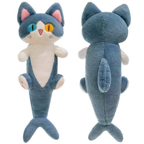 KreEzi Cute Plush Shark Cat Doll, Cartoon Soft Stuffed Shark Cat Pillow, Sharkitty Stuffed Animal Plushies Toy Gift for Boys Girls Kids Girlfriend. von KreEzi