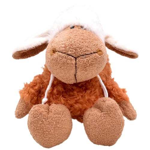 KreEzi Sheep Plush Cuddly Toy, Schläfriges Schaf Plüschtier, Kuscheltier Plüschtier Stofftier Plüsch Kindergeschenke Als Jungen Oder Mädchen Geschenk - 25cm von KreEzi
