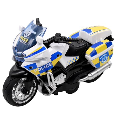 KreEzi Spielzeug Motorrad mit Polizisten-Figur, Legierung Motorrad Spielzeug, Hoch Simulation Motorrad Modell, für Kinder ab 3 Jahren, Kinder-Spielzeug mit vielen Features von KreEzi