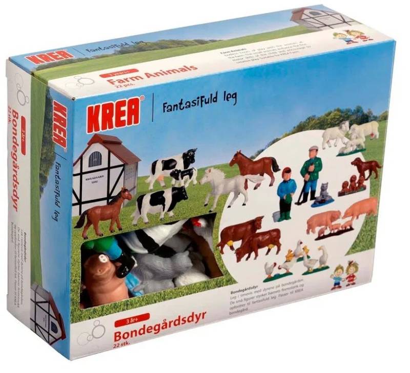 KREA Bauernhoftiere 22 Teile von Krea