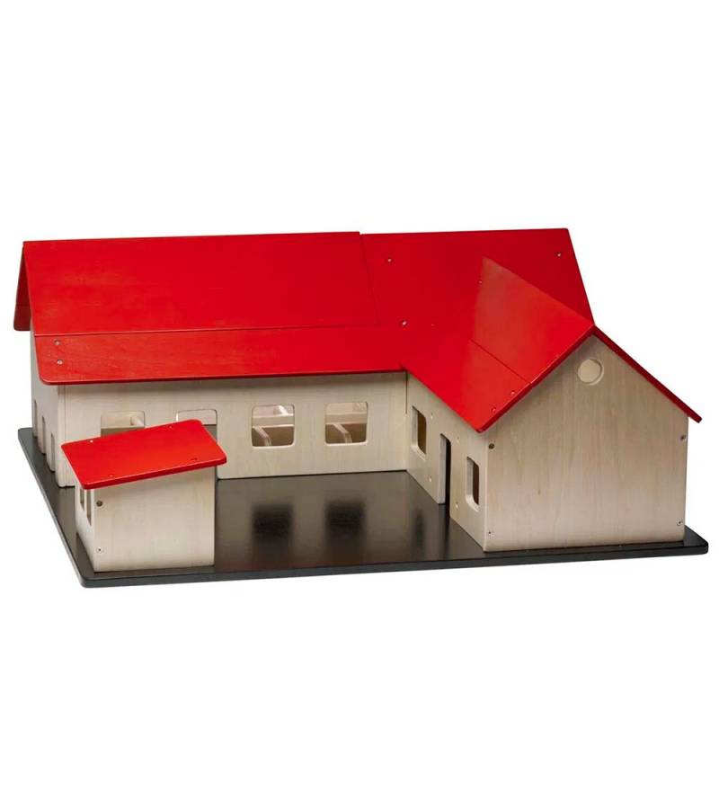 Krea Bauernhaus - Holz - 60x60 cm - Natur/Rot - Krea - One Size - Spielzeug Krea Bauernhaus - Holz - 60x60 cm - Natur/Rot - Krea - One Size - Spielzeug von Krea