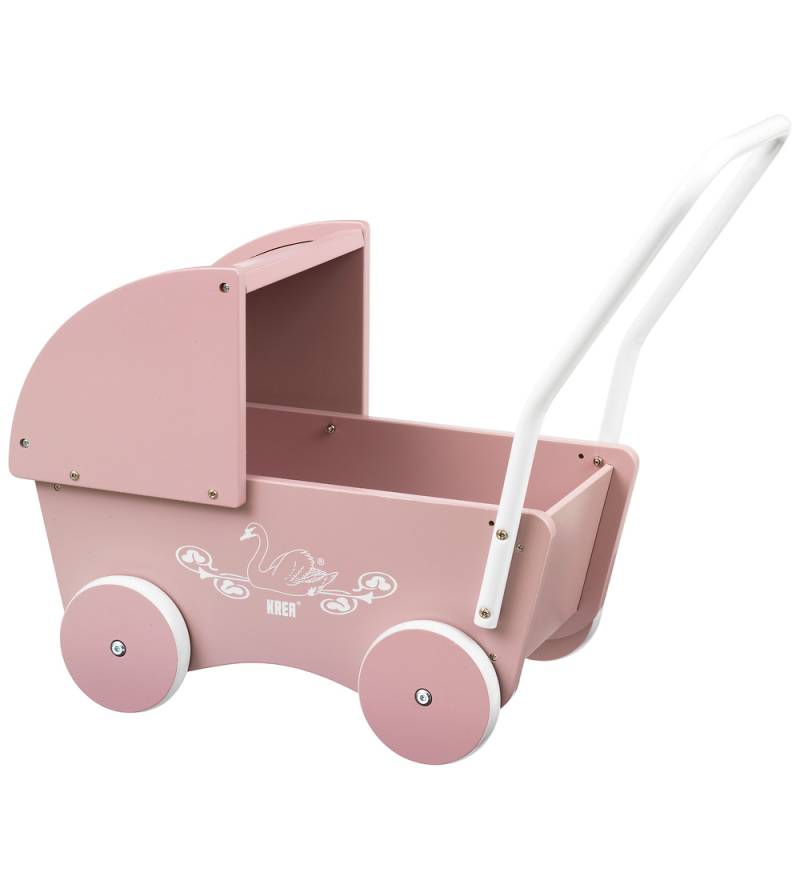 Krea Puppenwagen - Holz - Rose - Krea - One Size - Puppenwagen Krea Puppenwagen - Holz - Rose - Krea - One Size - Puppenwagen von Krea