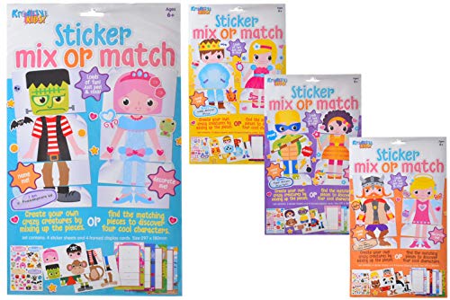 Kreative Kids TY2061 Sticker Mix-Or-Match Spielset 1 von 4 verschiedenen Designs, One Size Kreative Kids TY2061 Sticker Mix-Or-Match Spielset 1 von 4 verschiedenen Designs, One Size von Kreative Kids