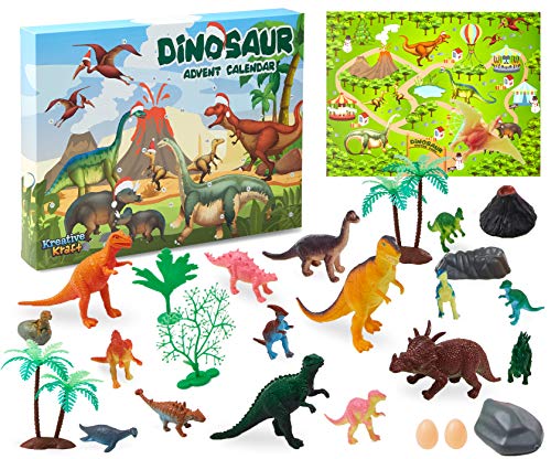 KreativeKraft Adventskalender 2024 - Tiere Spielzeug Weihnachtskalender Kinder(Mehrfarbig Dinosaurs) KreativeKraft Adventskalender 2024 - Tiere Spielzeug Weihnachtskalender Kinder(Mehrfarbig Dinosaurs) von KreativeKraft