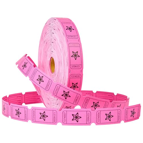 KreativeKraft Bingo Spiel Set oder Zubehör Marker Bingo Chips Plastik Tombola Lose Nummeriert Karten Ideal für Events und Partys (Rosa Los) von KreativeKraft