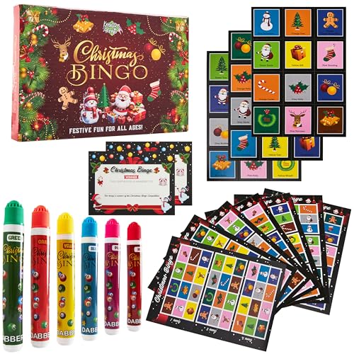KreativeKraft Weihnachten Bingo Spiele Set, Spaßige Familienspiele - Geschenkidee KreativeKraft Weihnachten Bingo Spiele Set, Spaßige Familienspiele - Geschenkidee von KreativeKraft