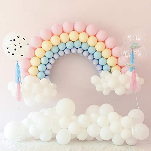 244 Pieces Pastell Ballon Garland Kit Regenbogen Ballon Arch Macaron bonbonfarbenen Latexballons für Hochzeit Engagement Geburtstag Party Baby Shower Dekorationen von Kreatwow