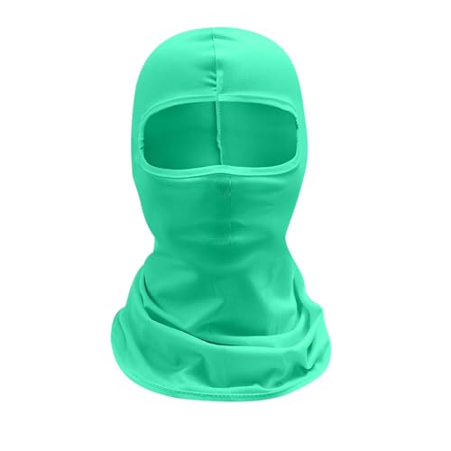 Kreeqe Taktische Ski-Gesichtsmaske für Männer und Frauen, Sturmhaube, Skullies, Beanies, Outdoor-Sport, Fahrradmütze (Mintgrün, M) von Kreeqe