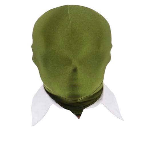 Männer und Frauen Volle Abdeckung Spandex Zentai Kapuze Maske für Halloween Kostüm (Armeegrün, M) von Kreeqe