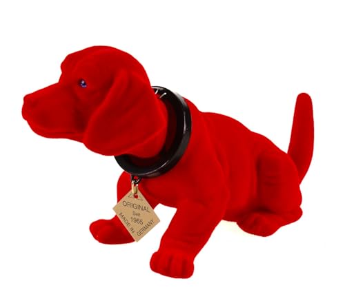 Kremers Schatzkiste Wackeldackel Auto Rot 19cm Nostalgische Deko aus Deutschland Wackelkopf Hund Figur für Hutablage - Lustiges Geschenk für Autoliebhaber - Retro Büro Deko Kremers Schatzkiste Wackeldackel Auto Rot 19cm Nostalgische Deko aus Deutschland Wackelkopf Hund Figur für Hutablage - Lustiges Geschenk für Autoliebhaber - Retro Büro Deko von Kremers Schatzkiste