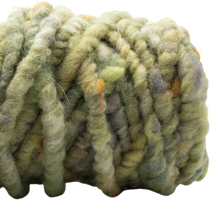 Kremke Soul Wool Rugby Teppichwolle 08 Gold Grün von Kremke Soul Wool