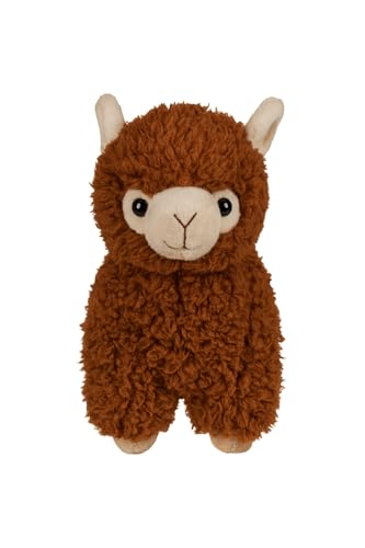 Kremstal Alpakahof Alpaka Stofftier – Flauschiges Kuscheltier in Braun, Beige, Rosa oder Weiß – ca. 22 cm– weiches Lama Plüschtier für Kinder & Erwachsene (braun) von Kremstal Alpakahof