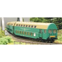 KRES 1974D TT 4teiliger Doppelstockgliederzug DGBq, mit Steuerabteil, grün, DR Ep. IV KRES 1974D TT 4teiliger Doppelstockgliederzug DGBq, mit Steuerabteil, grün, DR Ep. IV von Kres