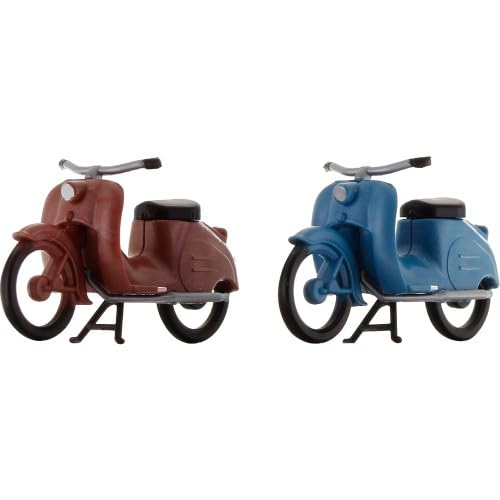 Kres H0 2er Pack Moped KR50 Rot und Blau von Kres