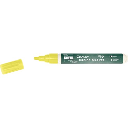 KREUL 22719 - Chalky Kreidemarker Medium, Neon Light, leuchtet unter Schwarzlicht, non-permanenter Kreidemarker zum Bemalen & Beschreiben von Tafel- und Glasoberflächen KREUL 22719 - Chalky Kreidemarker Medium, Neon Light, leuchtet unter Schwarzlicht, non-permanenter Kreidemarker zum Bemalen & Beschreiben von Tafel- und Glasoberflächen von Kreul