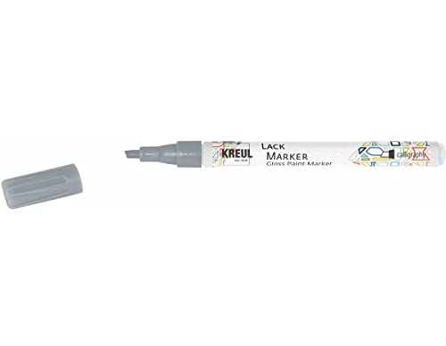 KREUL 47521 - Lackmarker calligraphy, silber, Strichstärke 1 - 3 mm, Kalligrafie Spitze für schöne Schriften, zum Gestalten, Beschriften und Verzieren von kleinen, originellen Geschenken KREUL 47521 - Lackmarker calligraphy, silber, Strichstärke 1 - 3 mm, Kalligrafie Spitze für schöne Schriften, zum Gestalten, Beschriften und Verzieren von kleinen, originellen Geschenken von Kreul
