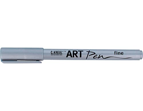 KREUL 47953 - Art Pen fine, silber, Strichstärke 1 - 2 mm, für Beschriftungen und Verzierungen von Geschenken, Karten, Einladungen, Tischkarten und vieles mehr KREUL 47953 - Art Pen fine, silber, Strichstärke 1 - 2 mm, für Beschriftungen und Verzierungen von Geschenken, Karten, Einladungen, Tischkarten und vieles mehr von Kreul