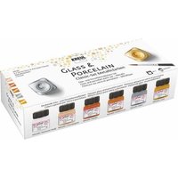 KREUL Glass & Porcelain Farben Classic Metallicfarben 6x20ml von Kreul