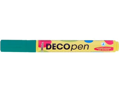 Kreul 46111 - Deco Pen medium, Universalstift zum Gestalten, Beschriften und Verzieren von kleinen, originellen Geschenken, mit Rundspitze, Strichstärke 2 - 4 mm, grün Kreul 46111 - Deco Pen medium, Universalstift zum Gestalten, Beschriften und Verzieren von kleinen, originellen Geschenken, mit Rundspitze, Strichstärke 2 - 4 mm, grün von Kreul