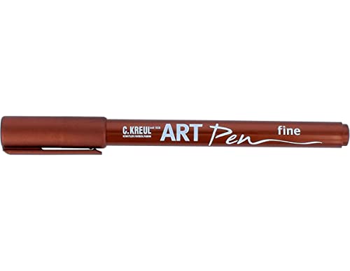KREUL 47954 - Art Pen fine, kupfer, Strichstärke 1 - 2 mm, für Beschriftungen und Verzierungen von Geschenken, Karten, Einladungen, Tischkarten und vieles mehr von Kreul