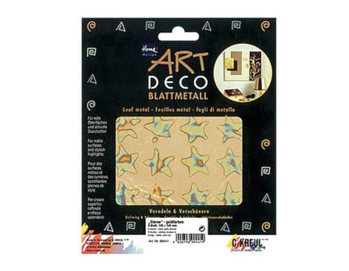 Kreul 99441 - Art Deco Blattmetall Sterne, 140 x 140 mm, 6 Blatt Kreul 99441 - Art Deco Blattmetall Sterne, 140 x 140 mm, 6 Blatt von Kreul