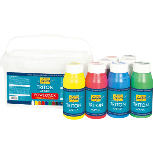 Triton-Acrylfarben-Set, 8 Farben à 750 ml von Kreul 