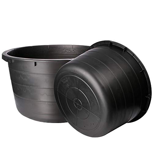 Kreuwel ECO Mörtelkübel Schwarz 65L von Kreuwel