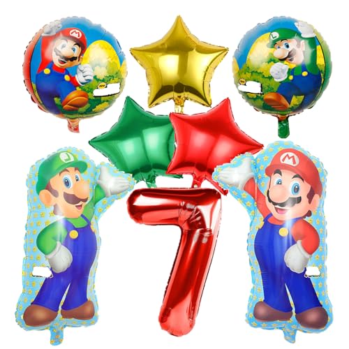 8 Stück Cartoon Luftballons Geburtstag Dekorationen 7 Jahre Kinder Cartoon Thema Party Luftballons Dekorationen 7 Jahre Aluminiumballons für Jungen Mädchen 8 Stück Cartoon Luftballons Geburtstag Dekorationen 7 Jahre Kinder Cartoon Thema Party Luftballons Dekorationen 7 Jahre Aluminiumballons für Jungen Mädchen von Krilucly