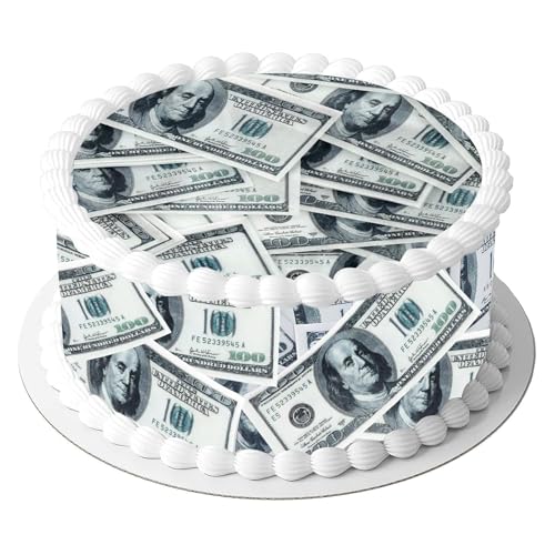Krilucly 50 Stück Dollar Kuchendekoration, Geld Torte, Esspapier Geldscheine, Dollar Tortenaufleger, Geld Kuchen Topper, Tortendeko Geburtstag Mann Krilucly 50 Stück Dollar Kuchendekoration, Geld Torte, Esspapier Geldscheine, Dollar Tortenaufleger, Geld Kuchen Topper, Tortendeko Geburtstag Mann von Krilucly