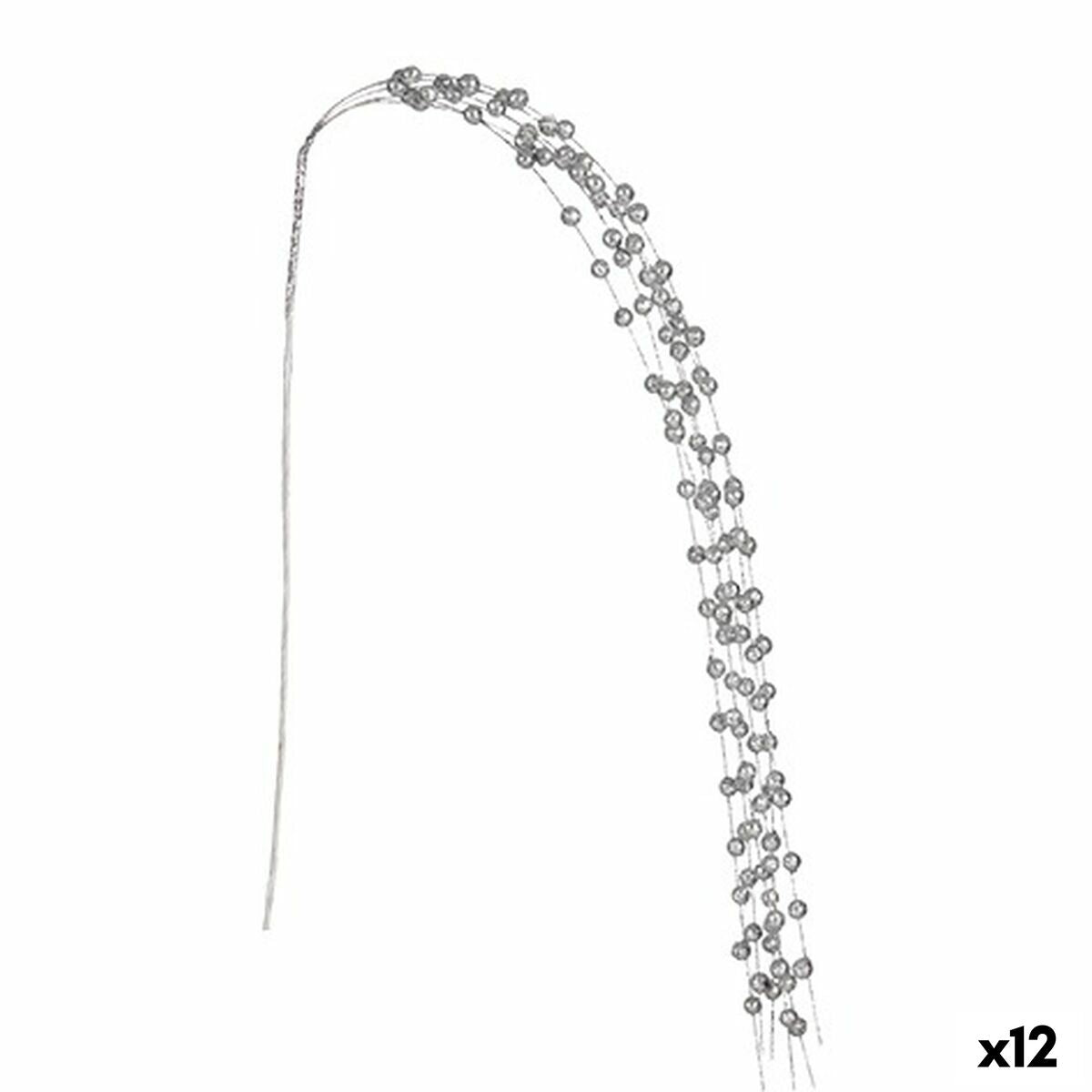 Zweig 140 cm Bälle Silberfarben (12 Stück) von Krist+