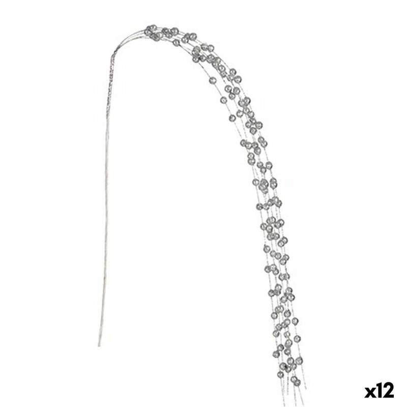 Zweig 140 cm Bälle Silberfarben (12 Stück) von Krist+