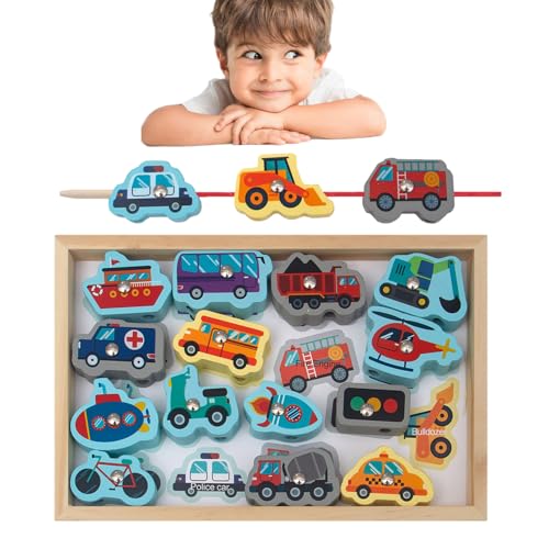 Krmoau Angelspielspielzeug aus Holz - Sicheres und harmloses magnetisches 2-in-1-Angelspiel - -Spielzeug mit realistischem Design für Weihnachts-, und Geburtstagsgeschenke von Krmoau